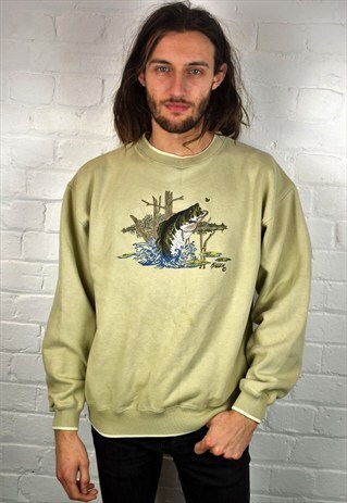 VINTAGE 90'S FISHING SWEATSHIRT