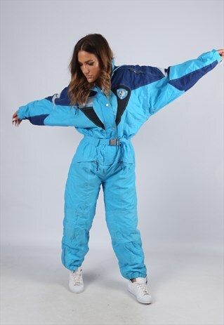 VINTAGE SAMANTA FULL SKI SUIT SNOW SPORTS UK 16 XL (JDE)