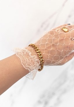 Gold Plated Curb Chain Bracelet waterproof