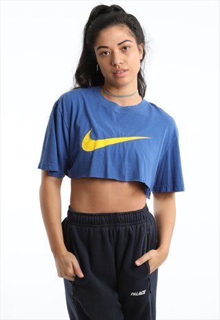 90S NIKE PRINT LOGO EXTREME CROPPED T-SHIRT