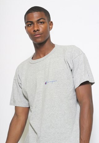 VINTAGE CHAMPION SPELL OUT T-SHIRT