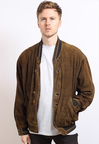 VINTAGE SUEDE BOMBER JACKET