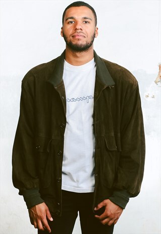 VINTAGE SUEDE BOMBER JACKET