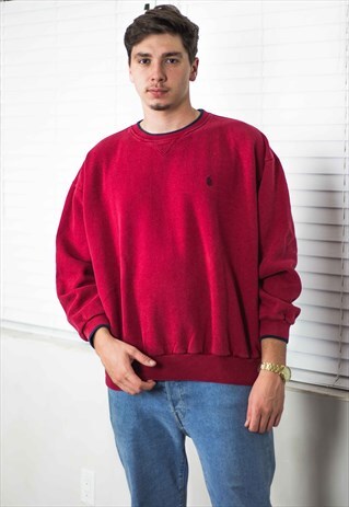 VINTAGE NAUTICA SWEATSHIRT JUMPER LOGO 90S XL 19.4
