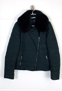 Vintage Armani Puffer Jacket / Coat Black