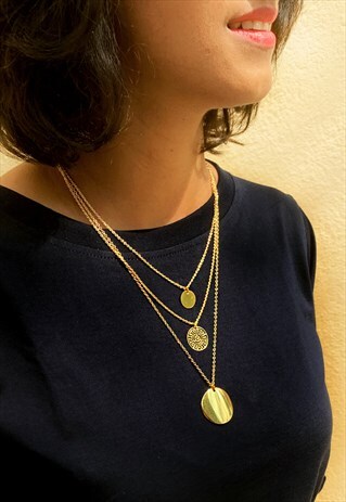 LAYERED NECKLACE WITH COINS