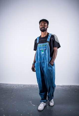 VINTAGE LIBERTY BLUE DENIM DUNGAREES
