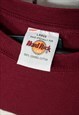 VINTAGE 90S HARD ROCK CAFE T-SHIRT MAROON SIZE L