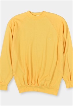 Vintage Sweatshirt Pullover Logo Yellow