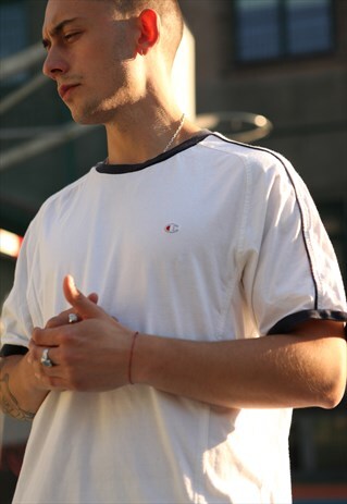 VINTAGE CHAMPION OVERSIZED T-SHIRT WHITE LOGO