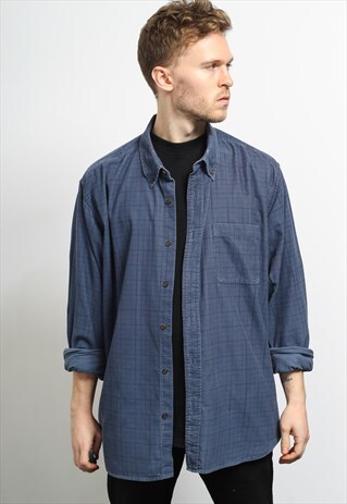 VINTAGE CORDUROY SHIRT BLUE