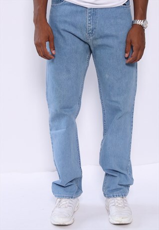 VINTAGE VERSACE LOGO TROUSERS JEANS DARK BLUE