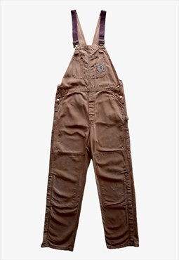 Vintage Y2K Carhartt Brown Workwear Dungarees