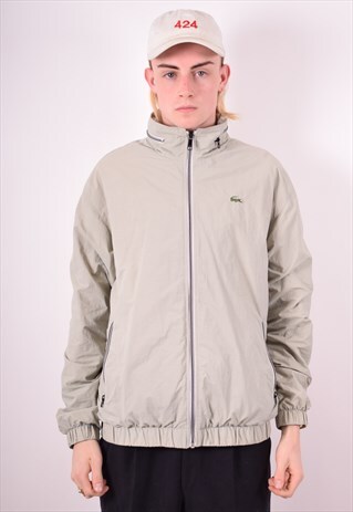 LACOSTE MENS VINTAGE JACKET LARGE GREEN 90S