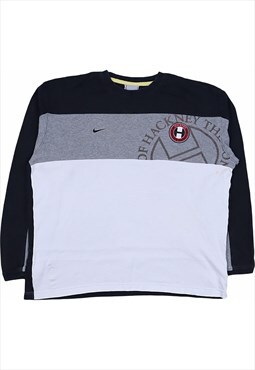 Nike 90's Swoosh Crewneck Sweatshirt XLarge Black
