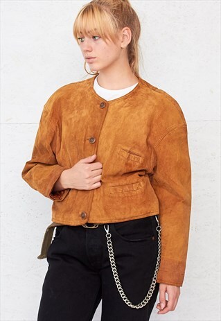 VINTAGE BROWN HOLLIES SUEDE JACKET