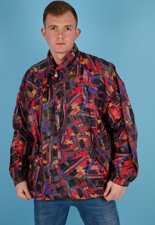 VINTAGE K-WAY WINDBREAKER JACKET NJ721