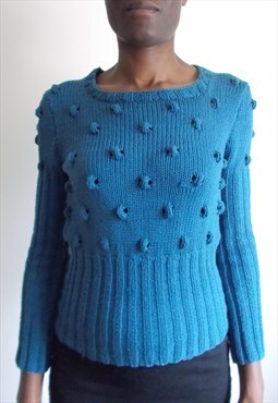 High Waisted Loop/Bobble jumper