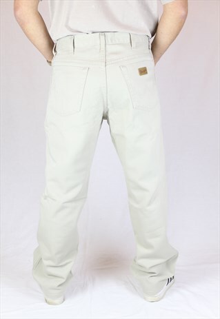 MENS VINTAGE WRANGLER JEANS W36 L30 TEXAS STRAIGHT ZIP 90'S