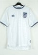 Vintage England Euro 2000 men L 1999 2001 Home Shirt Jersey