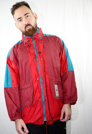 80'S VINTAGE COLORBLOCK WINDBREAKER