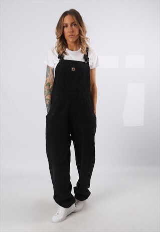 COTTON DUNGAREES TALL LENGTH WIDE TAPERED LEG UK 12 (5DD)