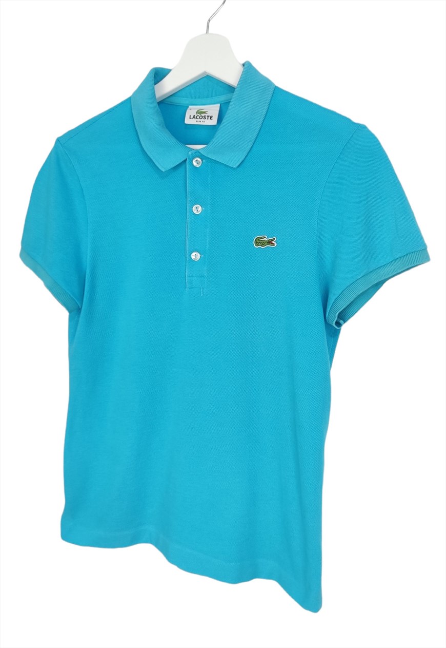 Polo lacoste clearance bleu turquoise