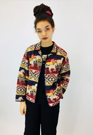 VINTAGE BOHO WOVEN COTTON JACKET