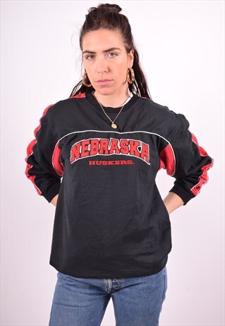 STARTER WOMENS VINTAGE SWEATSHIRT JUMPER LARGE BLACK 90'S