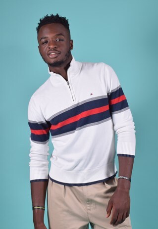 VINTAGE TOMMY HILFIGER WHITE JUMPER