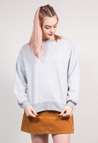 VINTAGE 90'S NIKE GREY SWEATSHIRT JUMPER