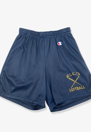 Vintage champion mesh softball shorts navy blue xs BV14336