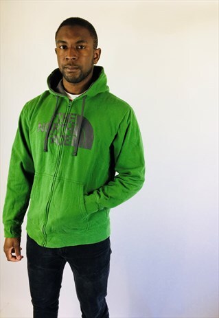 NORTH FACE SPELLOUT ZIP UP HOODIE