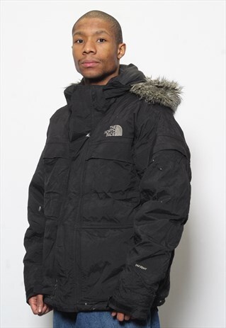 VINTAGE THE NORTH FACE PARKA JACKET BLACK