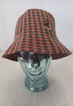 Y2K Kangol Diamond Check Spey Bucket Hat