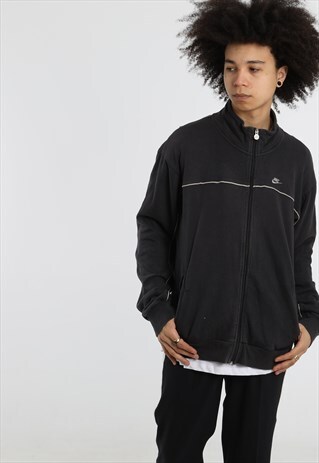 90S NIKE EMBROIDERED SPELL OUT ZIPPED SWEATSHIRT