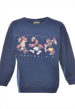 Vintage Shediac Printed Sweatshirt - M