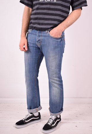 CALVIN KLEIN MENS VINTAGE JEANS W34 L30 BLUE 90S
