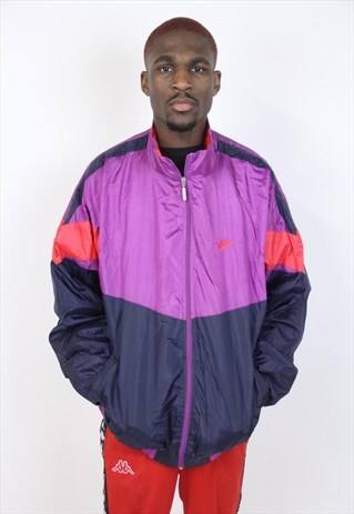 VINTAGE NIKE 90'S PATTERNED SHELL JACKET