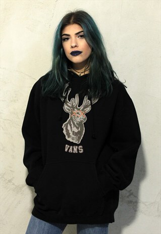 VANS HOODIE SWEATSHIRT BLACK A411