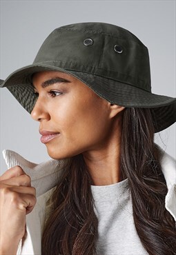 Women's Outback Safari Sun Cargo Sun Hat - Khaki Green