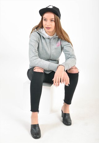 VINTAGE PUMA HOODIE IN GREY