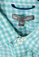 VINTAGE 90S GAP SHIRT CHECK GREEN SIZE L 