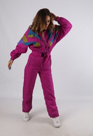 VINTAGE EVP FULL SKI SUIT SNOW SPORTS UK 8 XS (J2I)