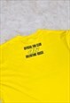 VINTAGE JERZEES VALENTINO ROSSI T-SHIRT VR46 YELLOW SMALL