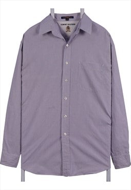 Vintage 90's Tommy Hilfiger Shirt Plain Long Sleeve Button