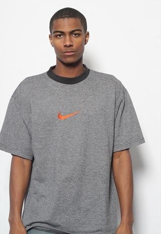VINTAGE NIKE LOGO T-SHIRT GREY