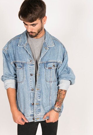 VINTAGE 80S EMBELLISHED LEE DENIM JACKET / R252