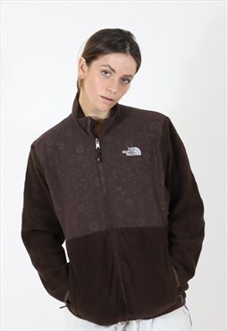 The North Face Flowers Denali Fleece in Full Brown