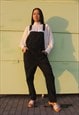 CASUAL FIT BLACK DUNGAREES 